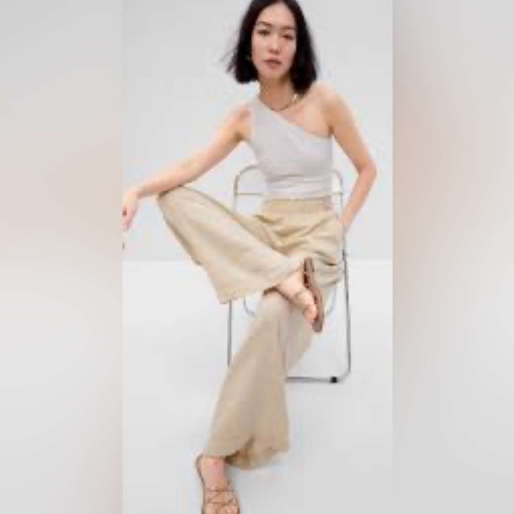 Skylar+ Madison   Striped wide leg palazzo pants